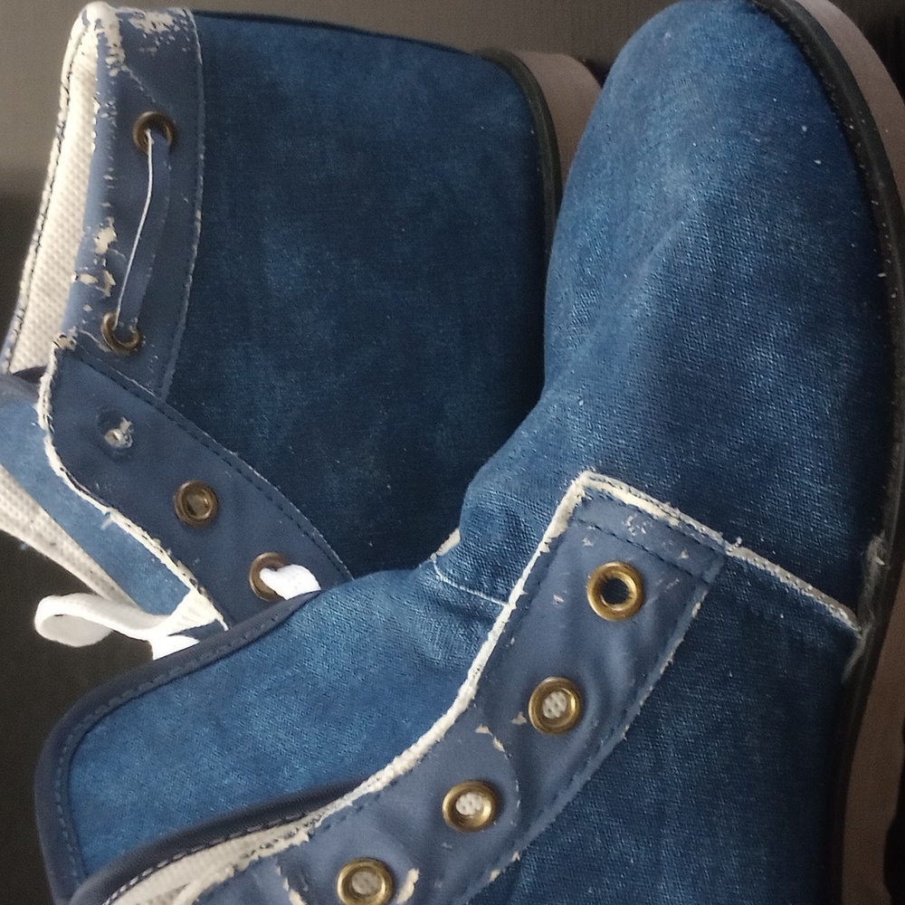 Blue denim boots C. Wonder